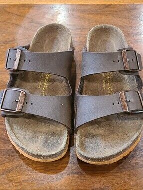 Birkenstock Mocha Sandals with Contoured Footbed